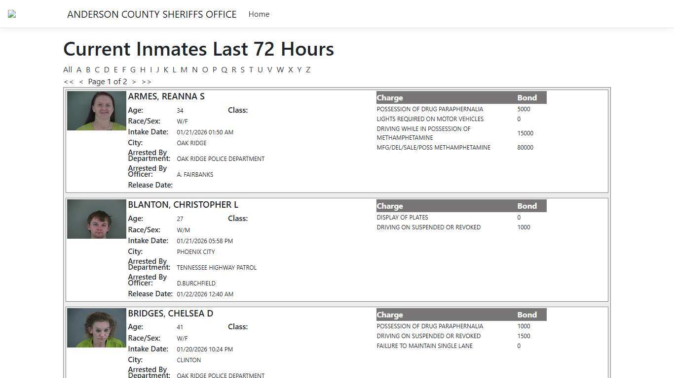 Inmates - ISOMS Portal